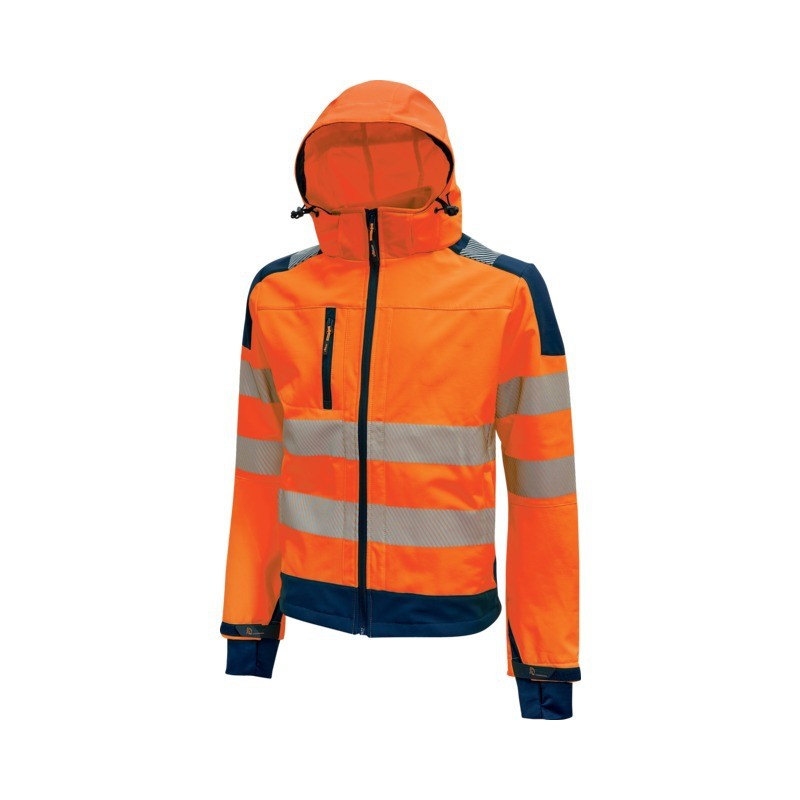 VESTE SOFTHSHELL HAUTE VISIBILITE MIKY ORANGE S