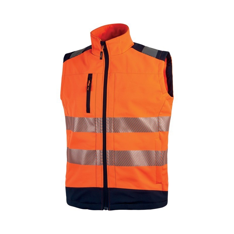 GILET SOFTSHELL HAUTE VISIBILITE DANY ORANGE L