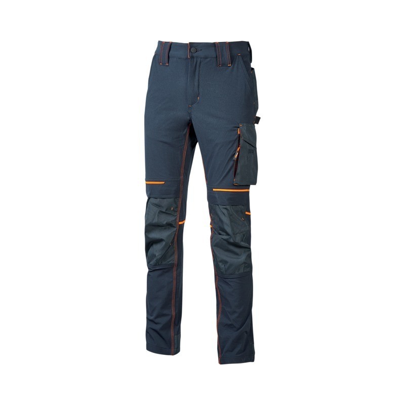 PANTALON ATOM MARINE/ORANGE TAILLE S