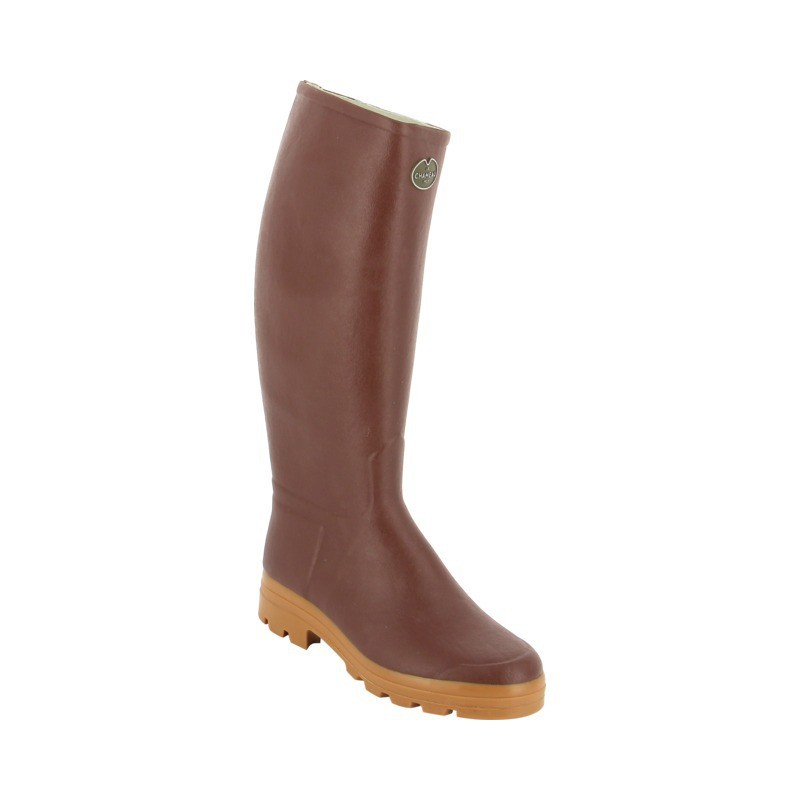 BOTTES DOUBLURE CUIR SAINT HUBERT TOUR DE MOLLET 42 P42 LE CHAMEAU