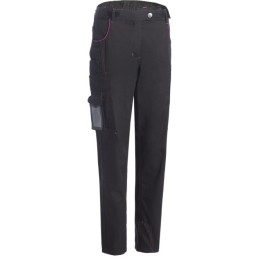 PANTALON MINOLA NOIR/ROSE T46
