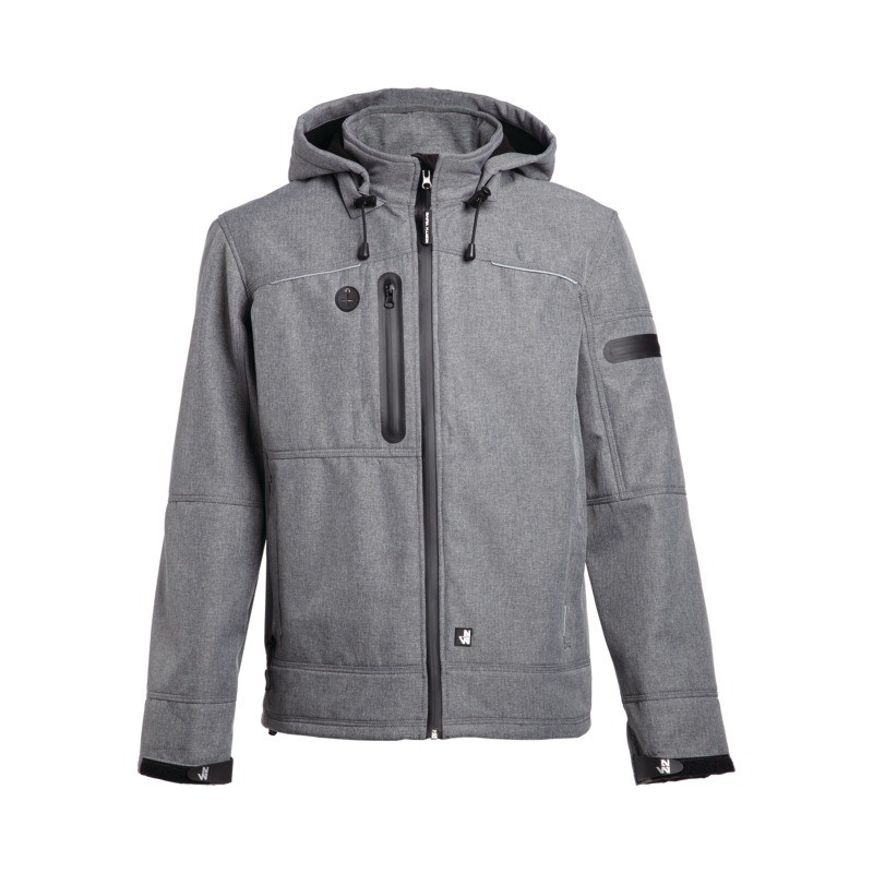 VESTE SOFTSHELL FLORES GRIS TAILLE S