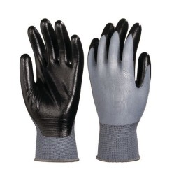 GANTS POLYAMIDE GRIS ENDUITS NITRILE T8 VRAC