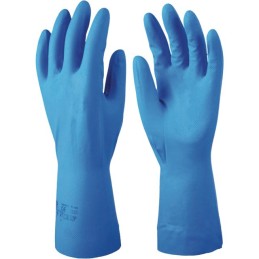 GANT DE PROTECTION CHIMIQUE BLEU TAILLE 8