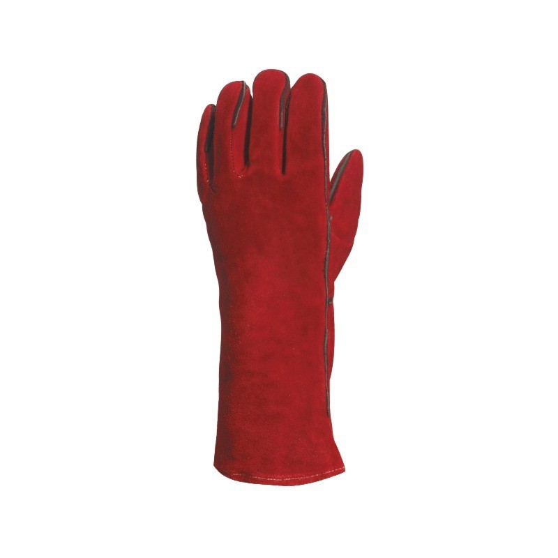 GANT SOUDEUR VACHETTE ROUGE FOURRE TAILLE UNIQUE 10