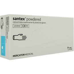 GANTS LATEX POUDRES TAILLE XL BOITE DE 100 Santex Powdered