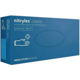 GANTS NITRILE NON POUDRES TAILLE XL BOITE DE 100 Nitrylex classic blue