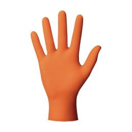 GANTS NITRILE ORANGE TAILLE L BOITE DE 50 Gogrip orange