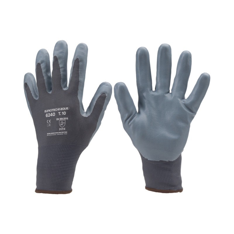 GANTS POLYAMIDE ENDUIT GRIS T10