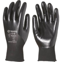 GANT POLYESTER NOIR ENDUIT NITRILE T7