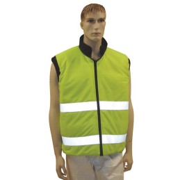 GILET SECURITE MATELASSE 2EN1 JAUNE/NOIR TAILLE L