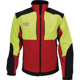 VESTE SOFTSHELL WODA ROUGE ET JAUNE M