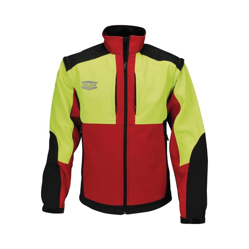 VESTE SOFTSHELL WODA ROUGE ET JAUNE XL