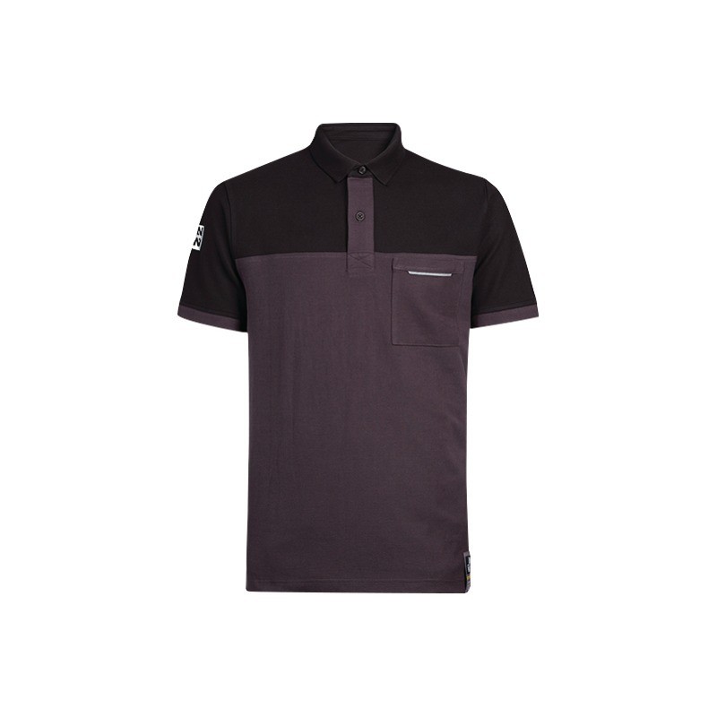 POLO MANCHE COURTE GRIS/NOIR CARSON  XL