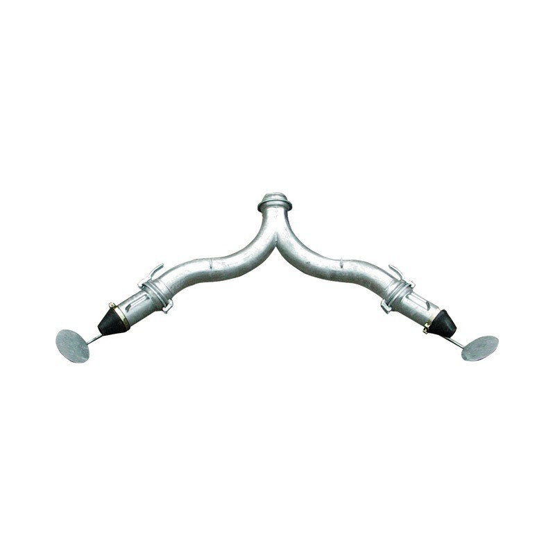 BUSE D'EPANDAGE DOUBLE EN Y Ø 150ZINGUEE AV B