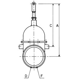 VANNE BRONZE 5" 2 FILETAGES RIV