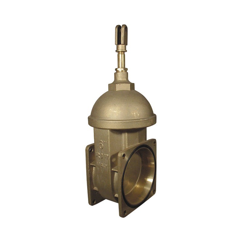 VANNE BRONZE 6" 2 BRIDES A CLOCHE RIV