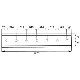 LAME  150X16X1875 400HB  2755 KOM500 ROUGE