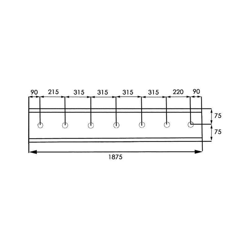LAME  150X16X1875 400HB  2755 KOM500 ROUGE