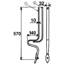 DENT EFFACEUR DE TRACE AVEC SOC 32X10 H570