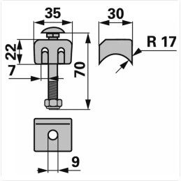 SUPPORT COMPLET POUR DENT TYPE EINBOCK 7MM