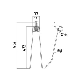 DENT ETRILLE 8MM TYPE JOSKIN 34560878