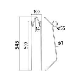 DENT ETRILLE 7MM TYPE CARRE 50400317