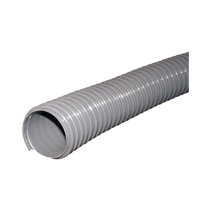 TUYAU DE FERTILISATEUR 120MM SPIRALE GRIS LE METRE