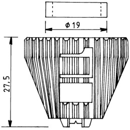 BUSE NOZAL JET PLAT KWIX  AFX 80  015 VERTE CÉRAMIQUE