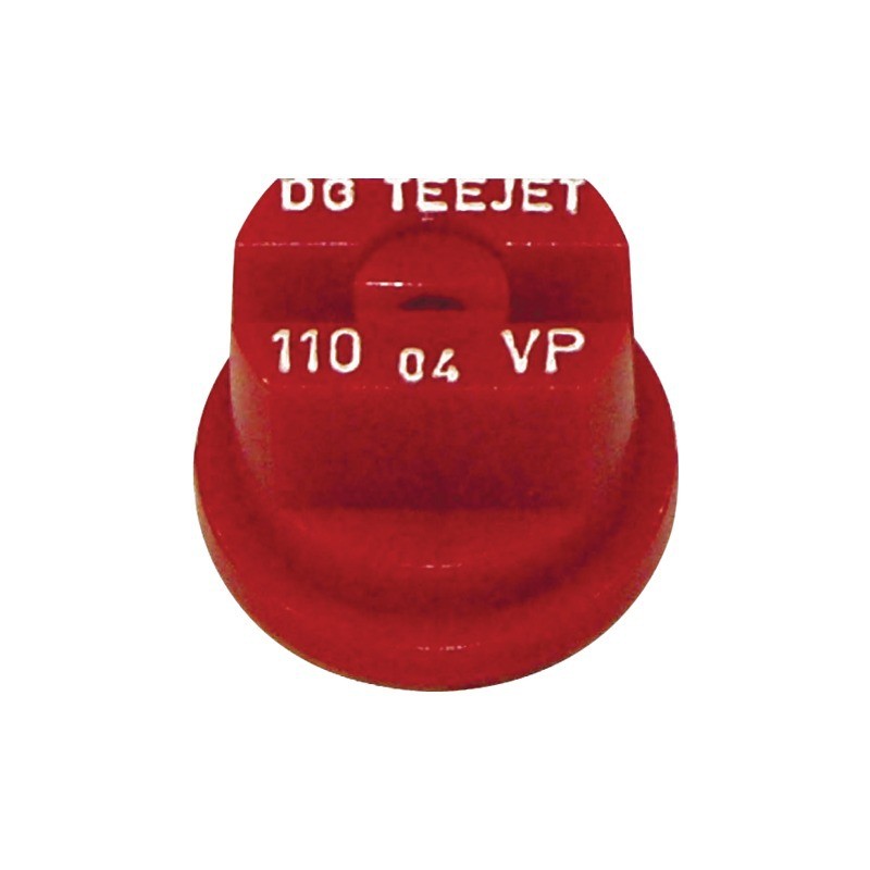 BUSE TEEJET JET PLAT DERIVE LIMITEE DG 110 04 VP ROUGE POLYMERE