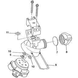 PORTE BUSE TRIPLE DT TUBE 3/4 QJ24216 TEEJET