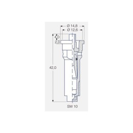 BUSE LECHLER ANTIDERIVE IS 80 06 GRIS PLASTIQUE