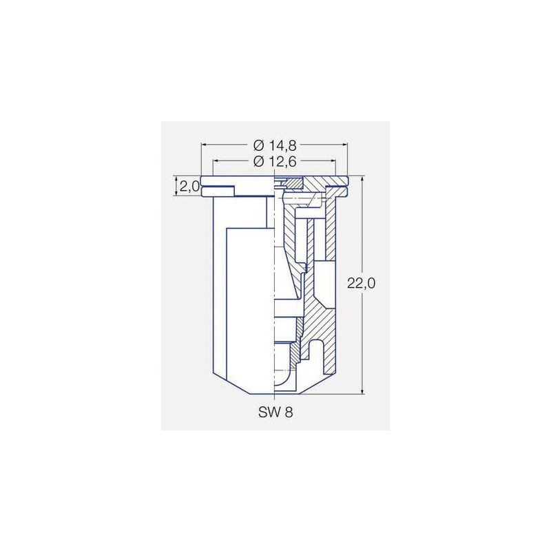 BUSE LECHLER ANTIDERIVE IDK 90 03 BLEU CERAMIQUE