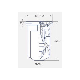 BUSE LECHLER ANTIDERIVE IDKT 120 04 ROUGE CERAMIQUE