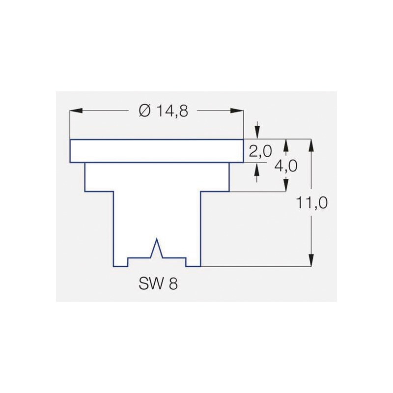 BUSE LECHLER JET PINCEAU LU 120 03 BLEU PLASTIQUE