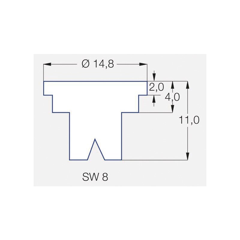 BUSE LECHLER JET PINCEAU SC 110 03 BLEU PLASTIQUE
