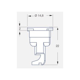 BUSE LECHLER MIROIR FT 90 04 ROUGE PLASTIQUE
