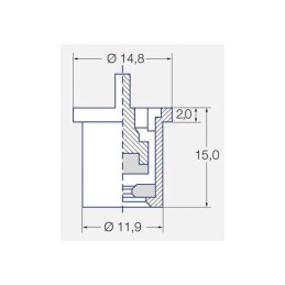 BUSE LECHLER TURBULENCE TR 80 02 JAUNE CERAMIQUE