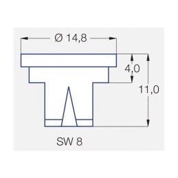 BUSE LECHLER JET PINCEAU OC 90 05 LAITON