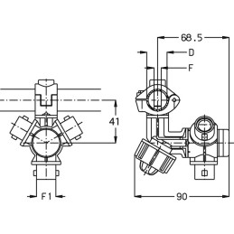 PORTE BUSE (3) ANTIQ QUICK G 3/4 D3/4 -10