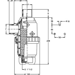 FILTRE ASPIRATION VANNE 150 L/1' 32 MESCH F.C.