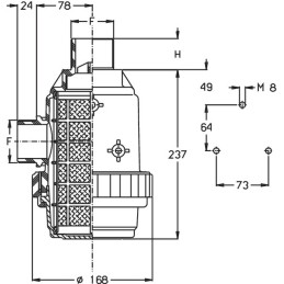 FILTRE ASPIRATION 180 L/1' 32 MESCH F.C.