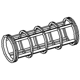 Cartouche rouge inox 100 MESH 69x151