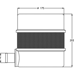 FILTRE FLOTTANT D'ASPIRATION (SANS RACCORD)