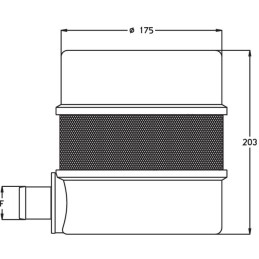 FILTRE FLOTTANT D'ASPIRATION (SANS RACCORD)