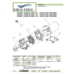 POMPE 5 MEMBRANES 12V 11,4L 4,1B F1/2 EVERFLO