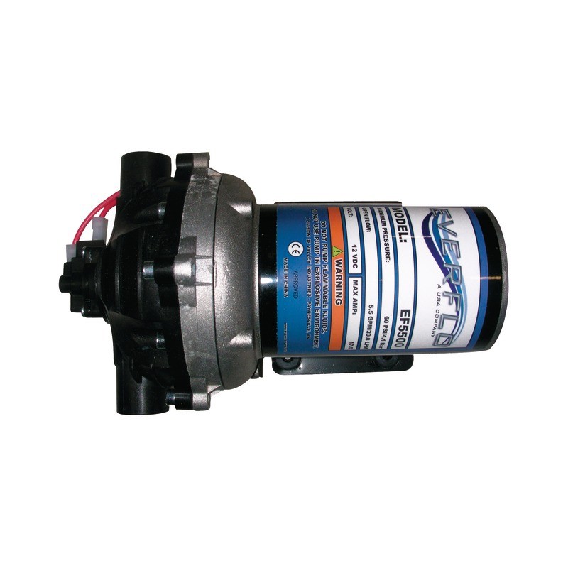 POMPE 5 MEMBRANES 12V 20,8L 4,1B F1/2 EVERFLO