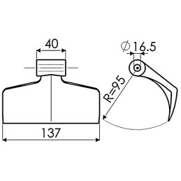 MARTEAU DE BROYEUR 40-137 R95 D16,5
