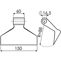 MARTEAU DE BROYEUR 60-150 R88 D16,5
