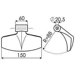 MARTEAU DE BROYEUR 60-150 R88 D20,5